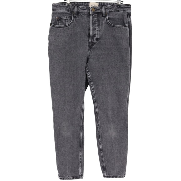 Sezane Denim - Sezane Denim High Waisted Button Fly Jeans Charcoal Gray Womens Size 40 Casual
